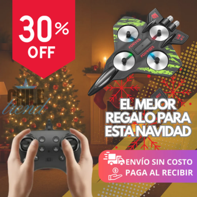 AeroStorm - Avión drone control remoto con acrobacias 360° y envío gratis